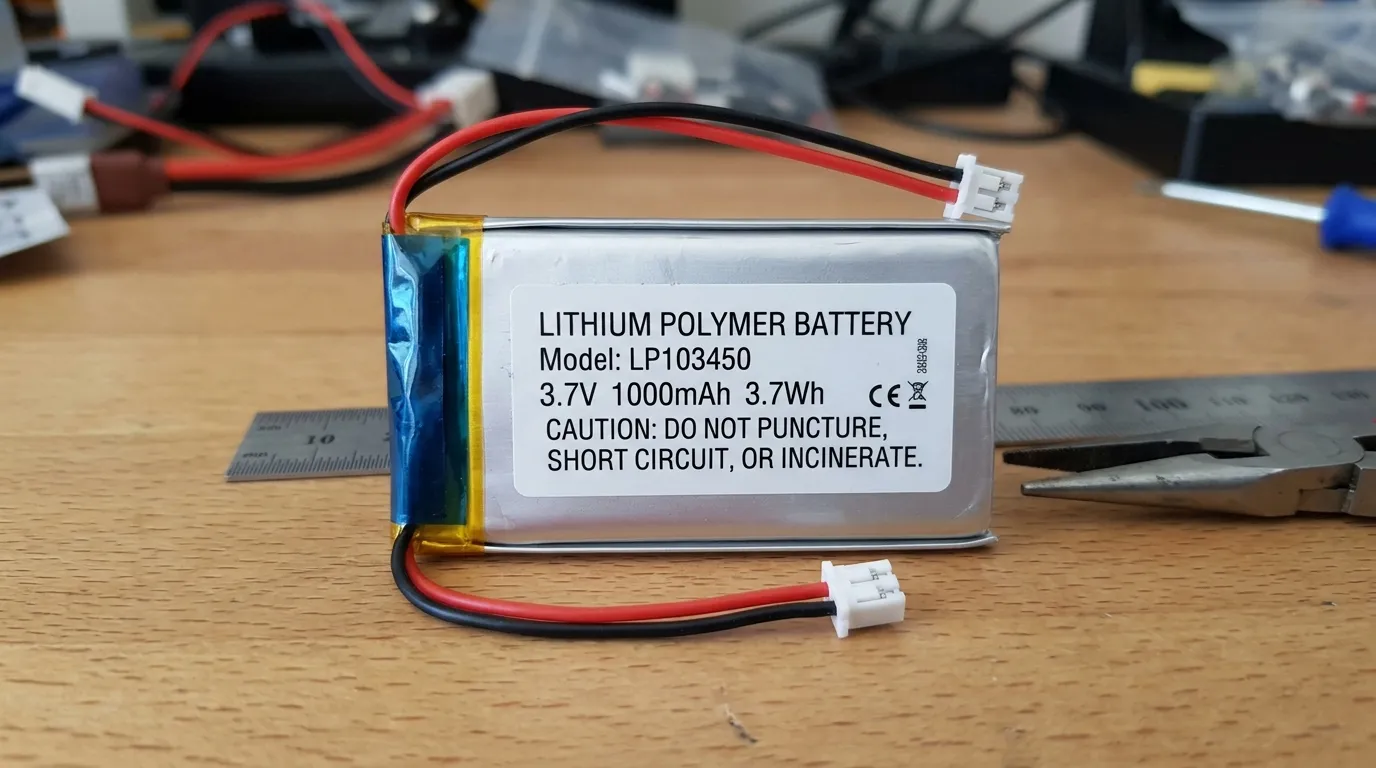 Bateria de polímero de lítio 3,7V