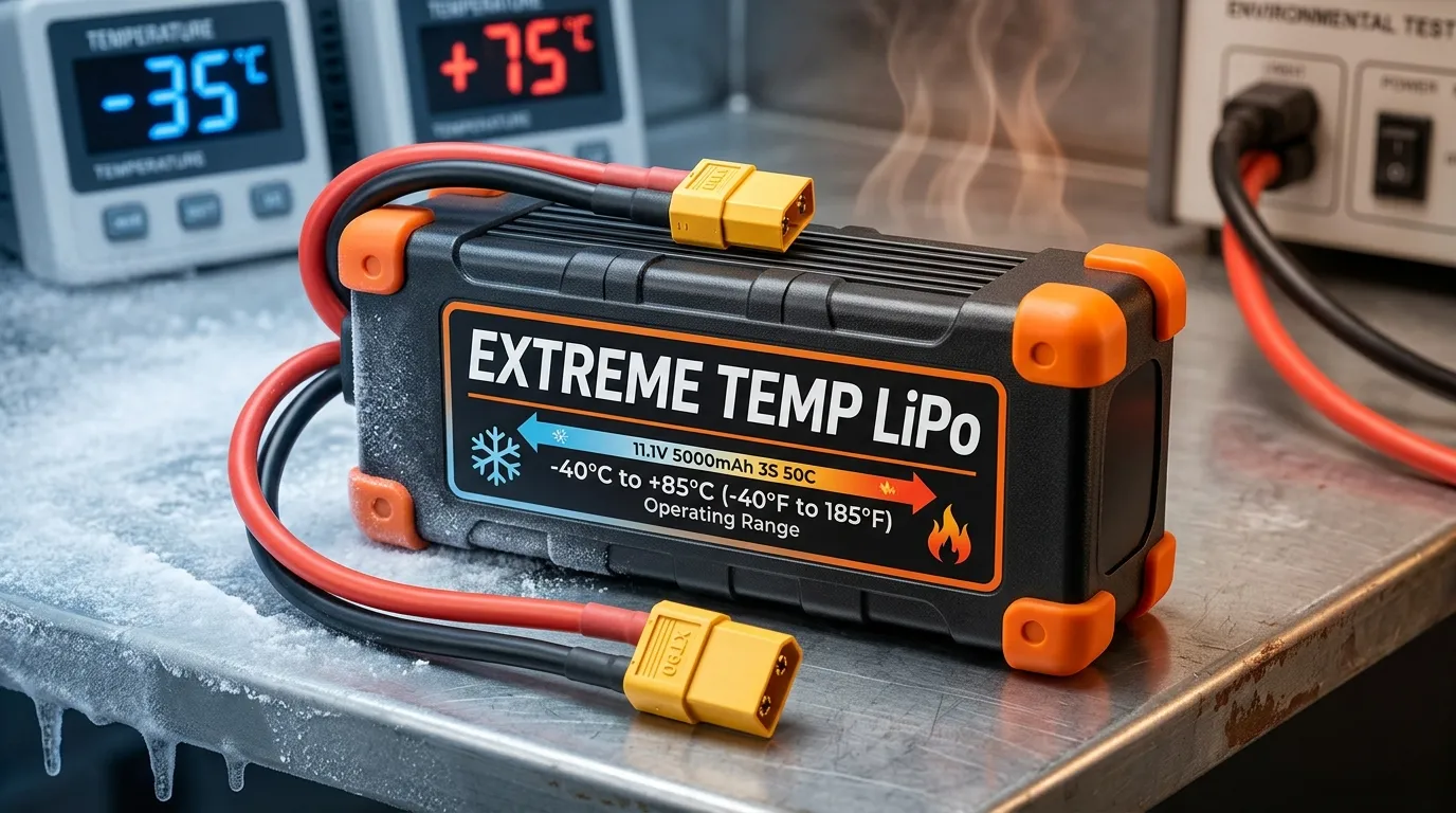 Bateria LiPo em Temperaturas Extremas