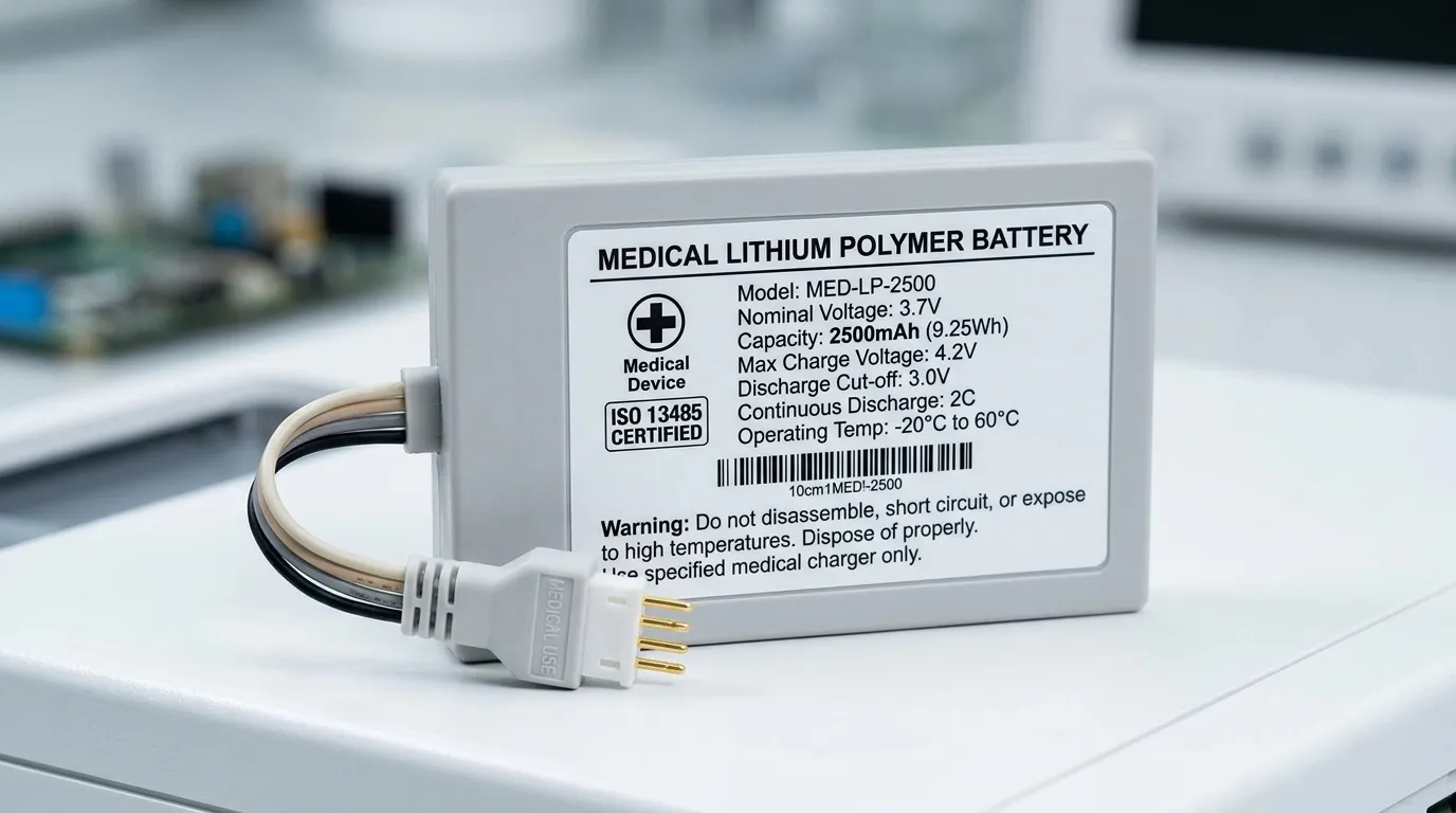 Bateria Médica de Polímero de Lítio