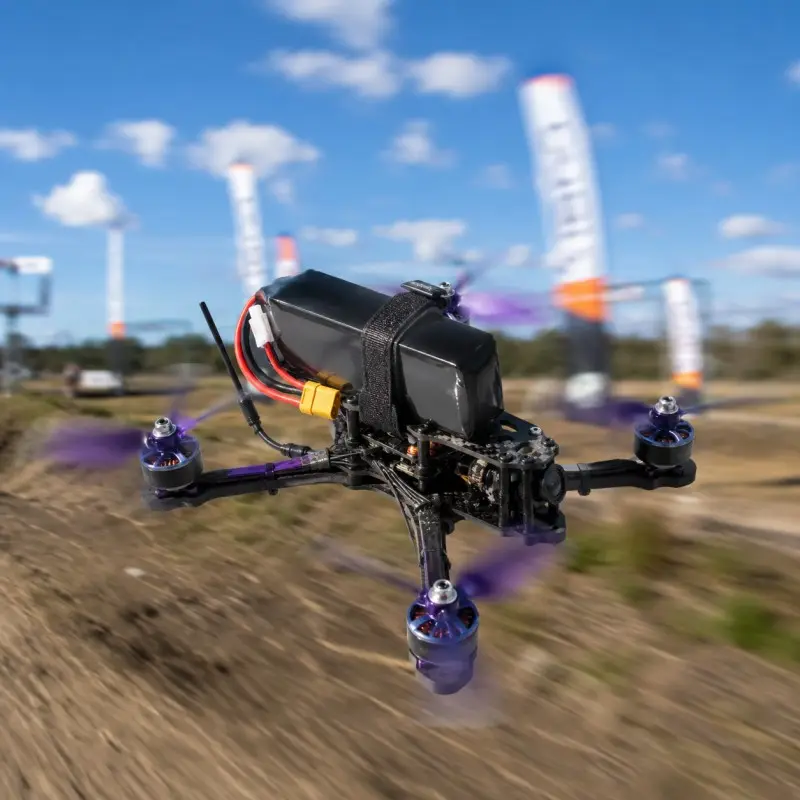 Bateria FPV personalizada de 8000mAh com conectores de energia e balanceamento