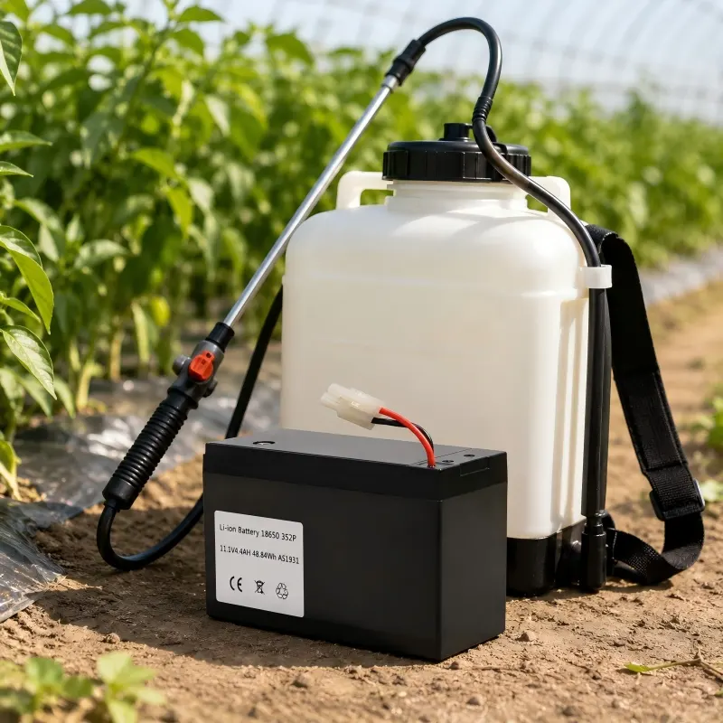 Pacote de baterias personalizado 18650 para pulverizadores agrícolas, de jardim e desinfecção