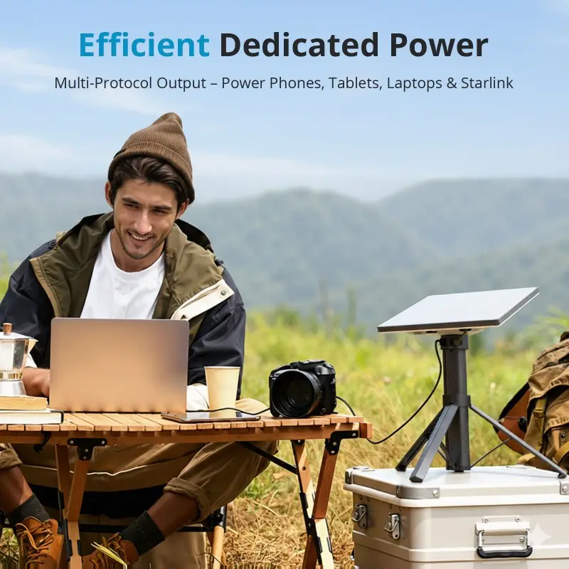 Pacote de baterias Starlink Mini de alta capacidade para RVs, trabalho de campo e emergências