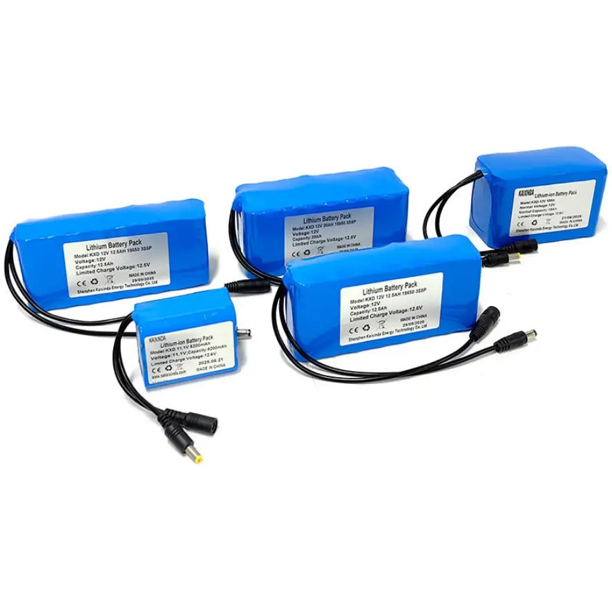 Bateria LiFePO4 personalizada com 18650 células para iluminação pública solar