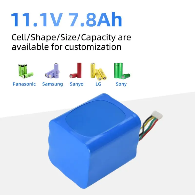 Pacote de baterias de íon-lítio 12V 7800mAh 3S3P 18650 para semáforos