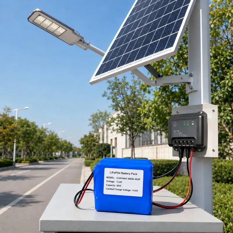 Bateria de iluminação solar de rua 12,8V para aplicação de iluminação LED externa